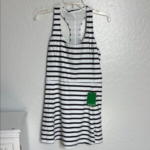 J. Crew Monochrome Striped Active Wear Dress